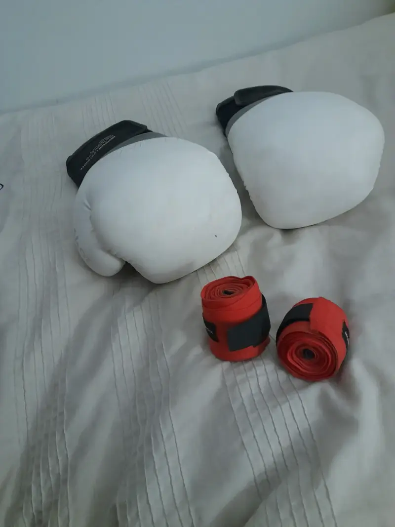Guantes de boxeo blancos - 3