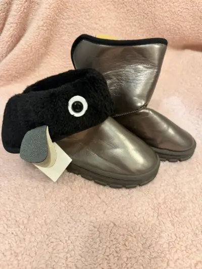 Botas marrones metalizadas para niños - miniatura 2