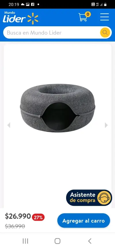 Cama para mascotas gris - miniatura 2