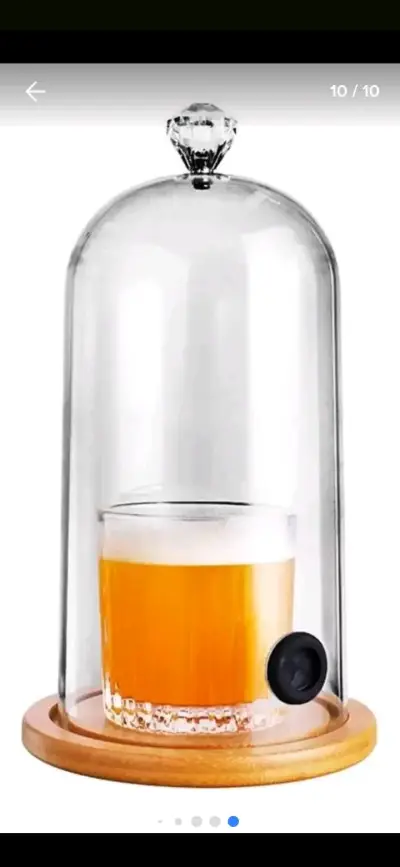 Cloche de cristal para bebida - miniatura 1
