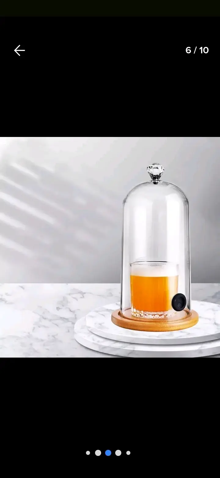 Cloche de cristal para bebida - 2