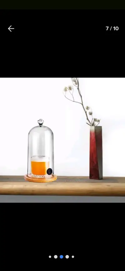 Cloche de cristal para bebida - miniatura 3