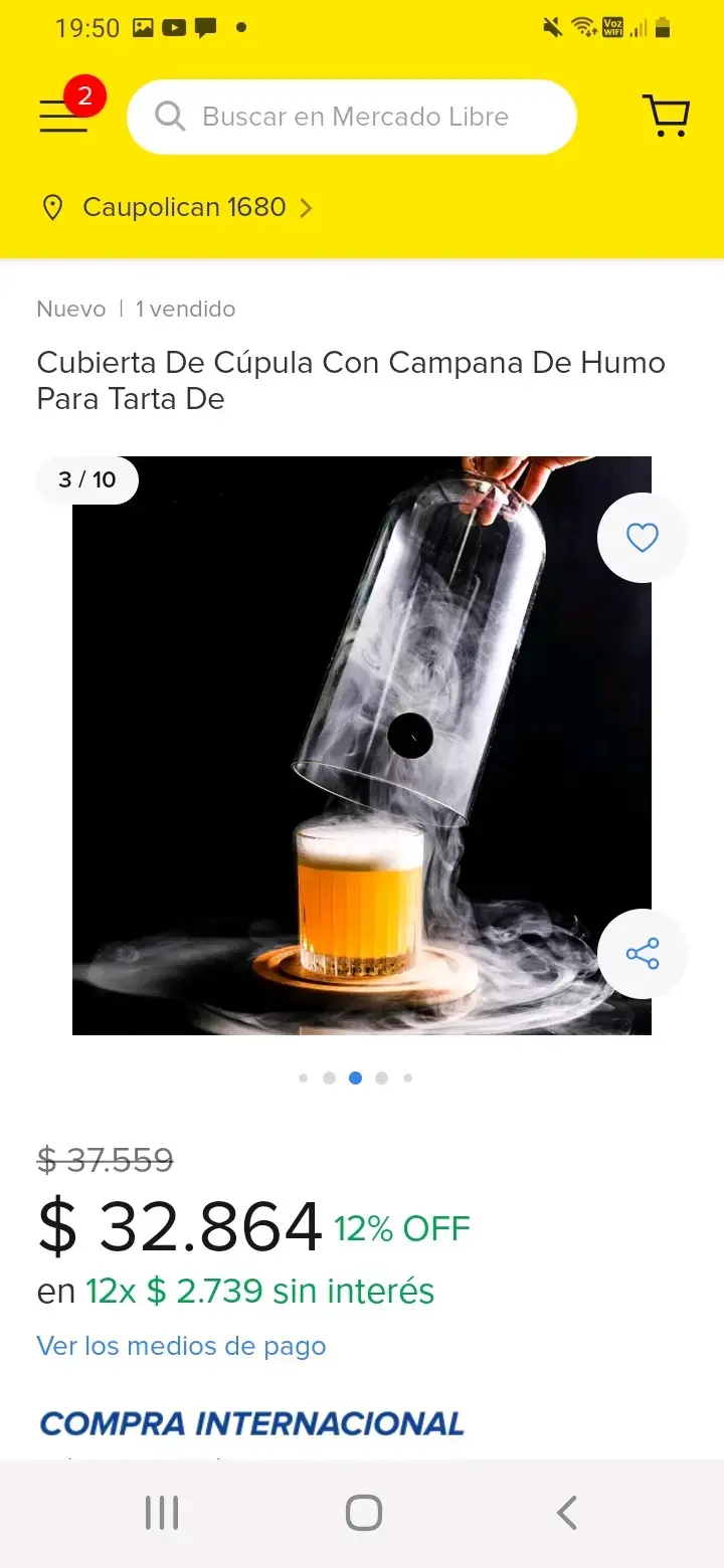 Cloche de cristal para bebida - 5