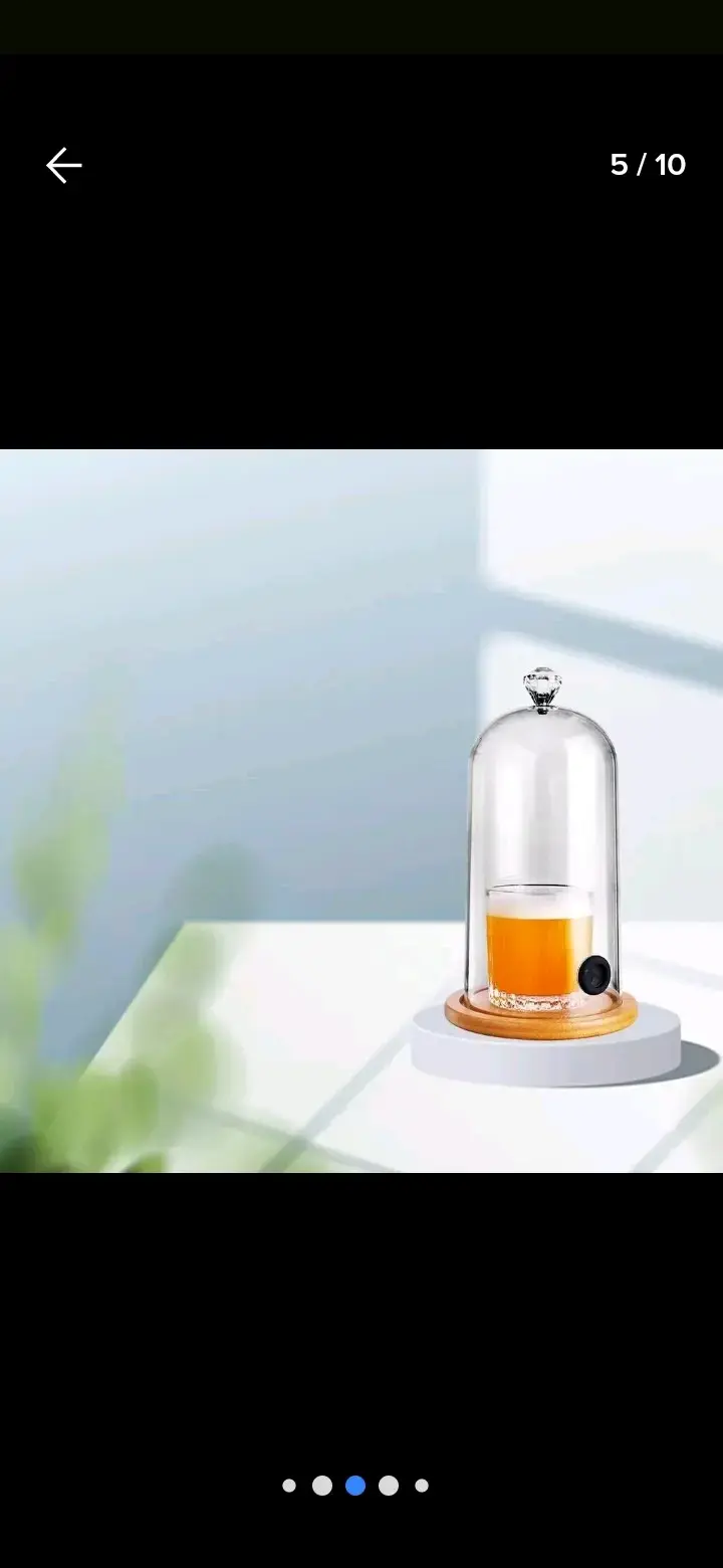 Cloche de cristal para bebida - 6