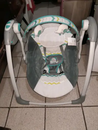 Silla nido mecedora infanti electrica para bebes - miniatura 1