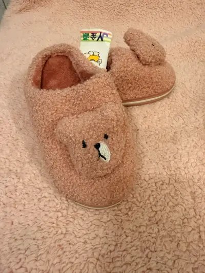 Pantuflas infantiles rosadas - miniatura 2