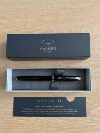 Pluma estilográfica Parker IM negra - miniatura 1