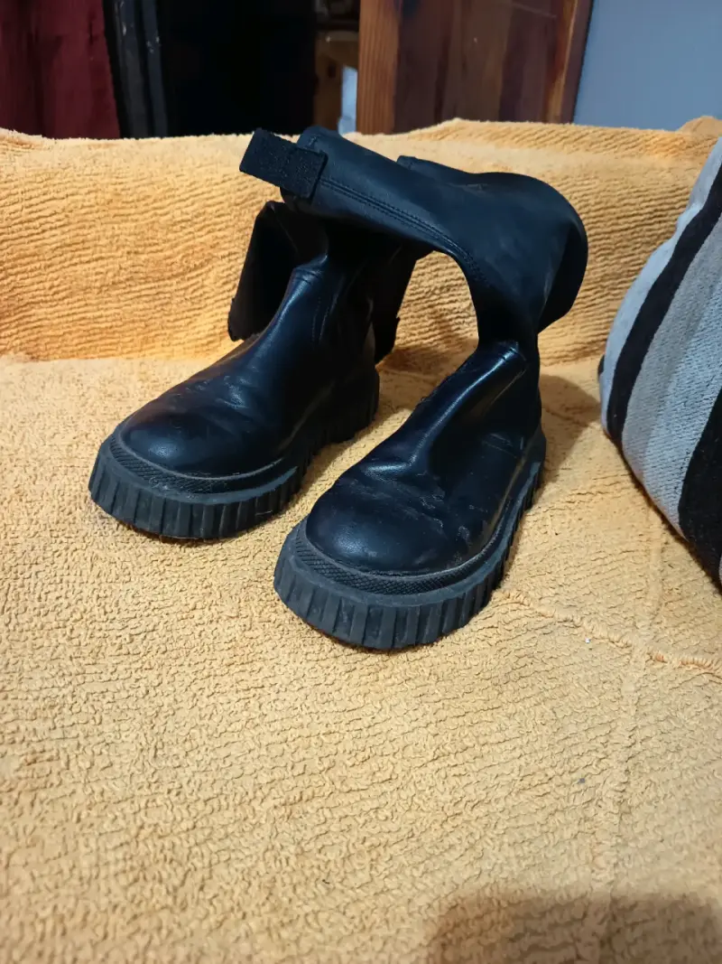 Botas de cuero negras - 4