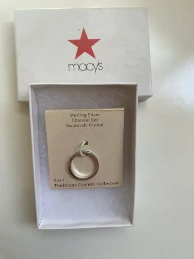 Anillo de plata Swarovski talla 7 - miniatura 1