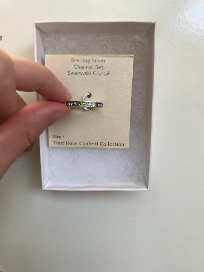 Anillo de plata Swarovski talla 7 - 2