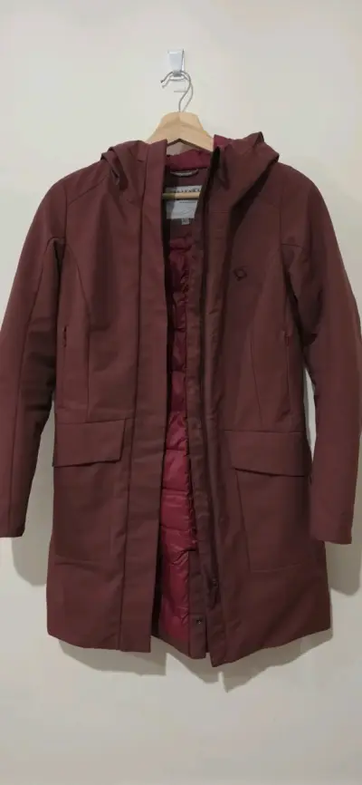 Parka burdeo con capucha - miniatura 1