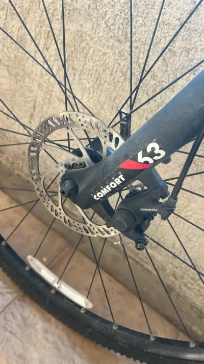 Bicicleta híbrida  Btwin Negro - miniatura 3