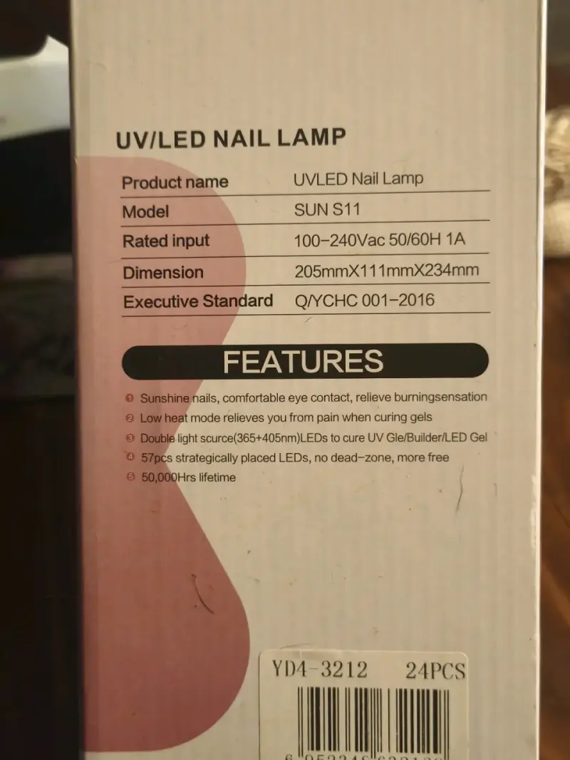 Lámpara LED/UV 2 en 1 para uñas - 6