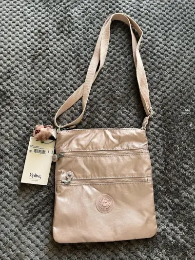 Cartera Kipling keiko rose gold nueva - miniatura 1