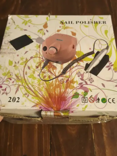 Torno eléctrico de uñas rosa - miniatura 6