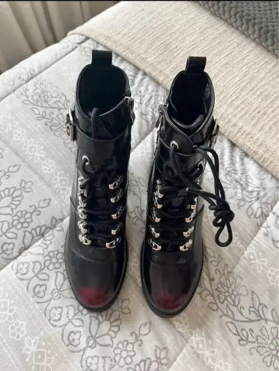 Botines negros con plataforma 38 - miniatura 2