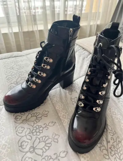 Botines negros con plataforma 38 - miniatura 6