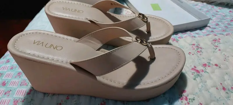 Sandalias plataforma beige - 2