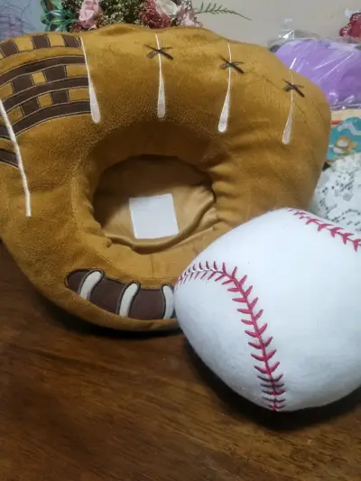 Cojín decorativo guante béisbol - miniatura 2