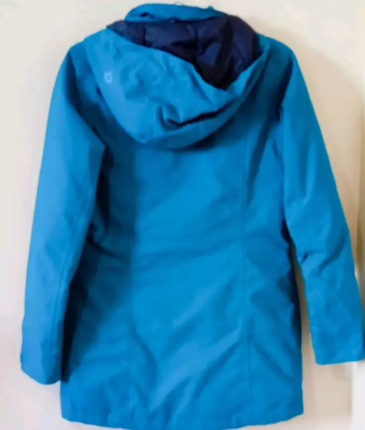Abrigo azul impermeable - 3