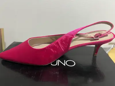 Zapatos taco medio fucsia, nuevos - miniatura 5