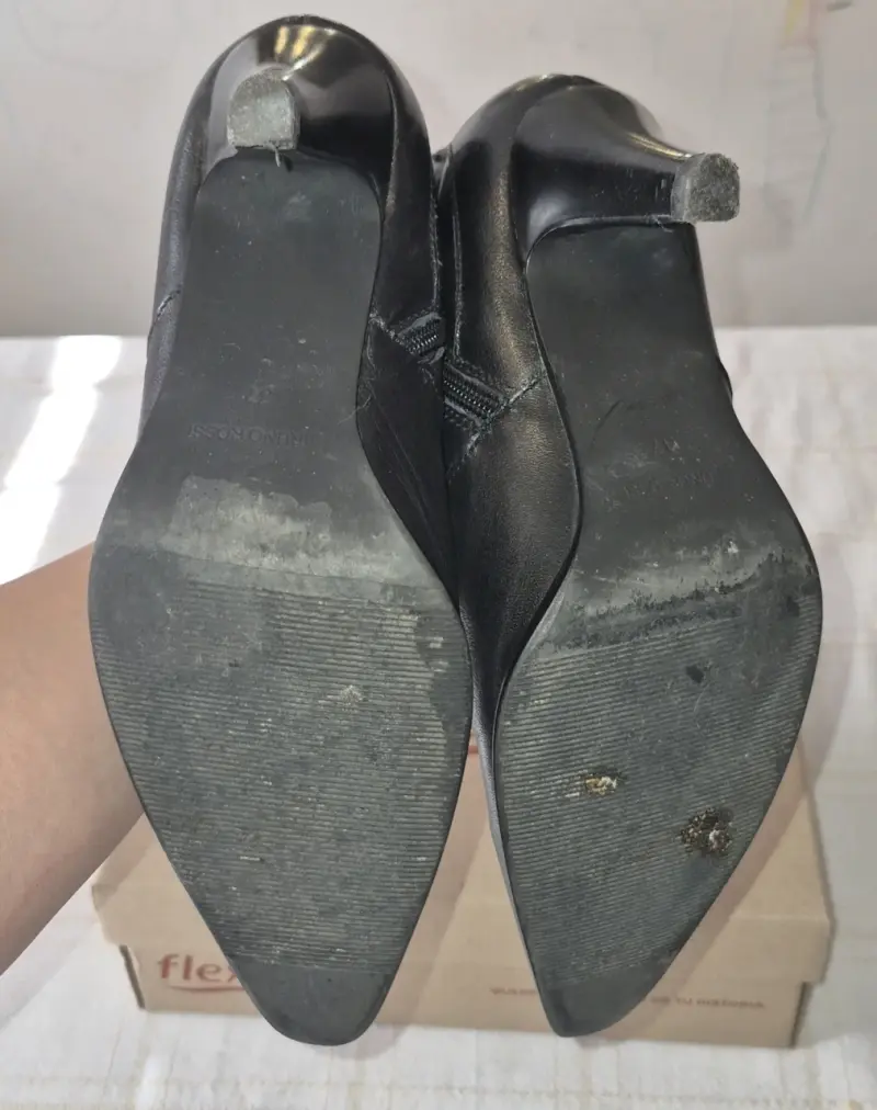 Botines de cuero negros - 5