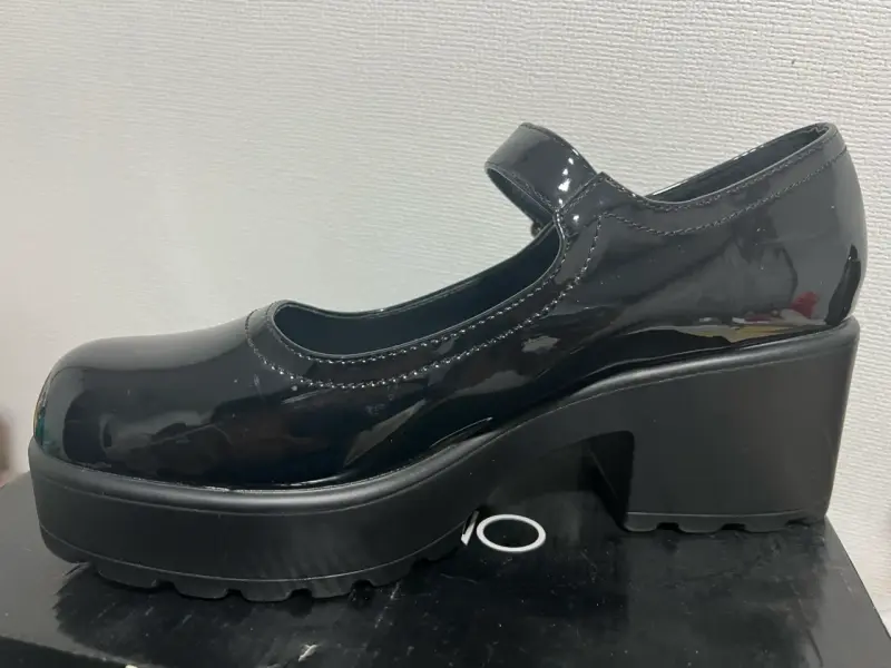 Zapato charol negro con plataforma - nuevos - 4