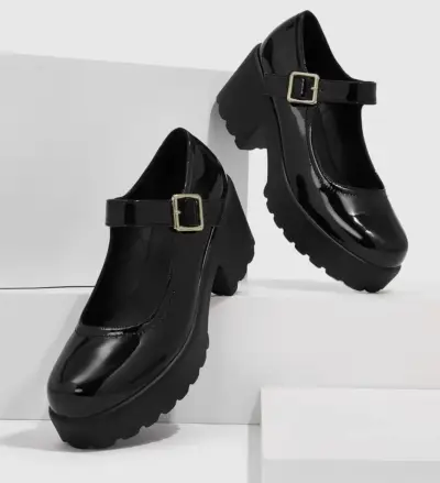 Zapato charol negro con plataforma - nuevos - miniatura 6