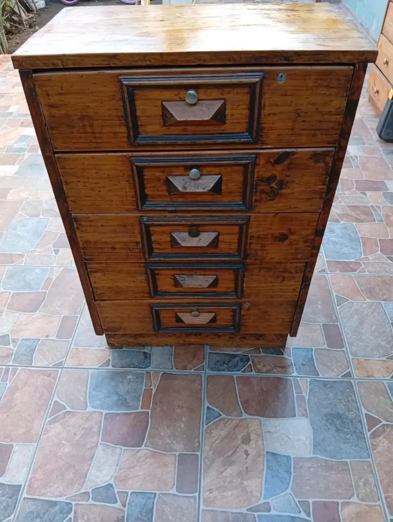Cómoda de Madera Vintage - 4