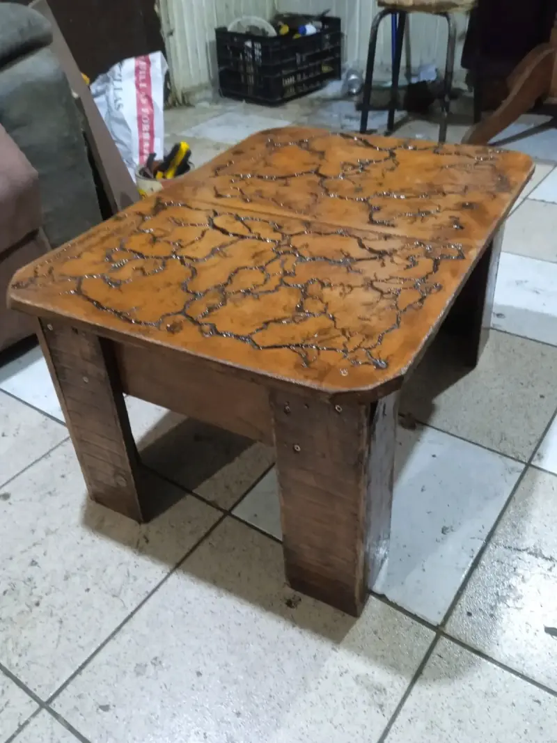 Mesa de madera rústica - 3