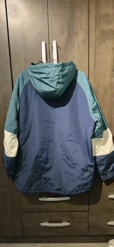 Parka azul y verde talla L - miniatura 2