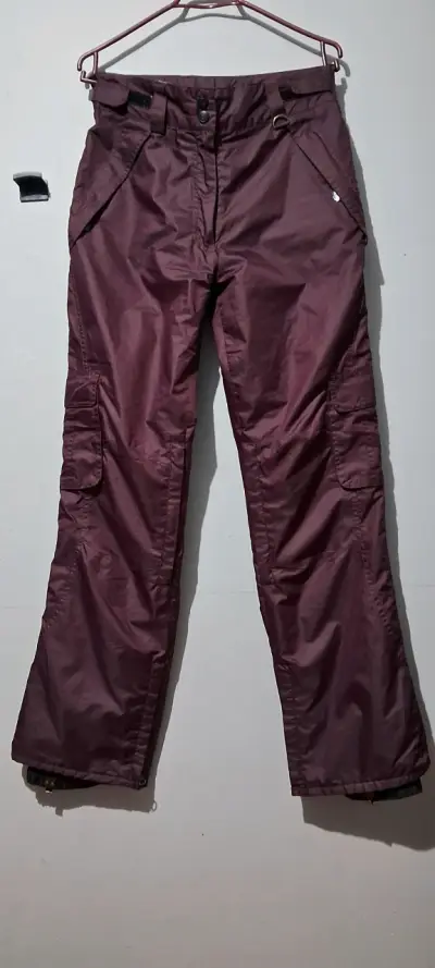 Pantalones cargo burdeos NIEVE - miniatura 1