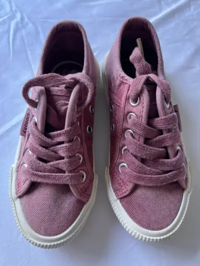 Zapatillas rosa de lona Niña talla 28 - miniatura 1