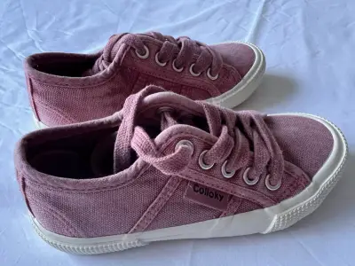 Zapatillas rosa de lona Niña talla 28 - miniatura 2