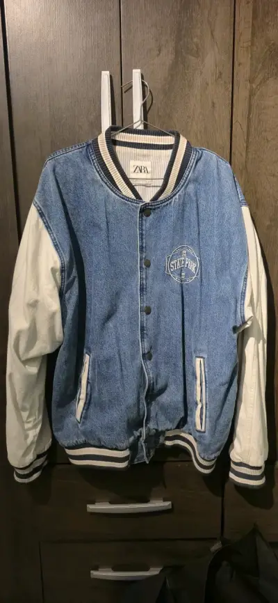 Chaqueta mezclilla Zara talla XL - miniatura 1