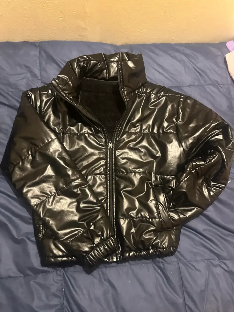 Chaqueta negra acolchada - 3