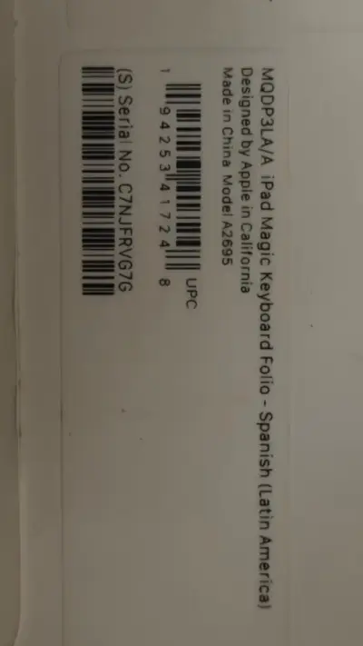 Funda teclado para tablet nueva Apple Original - miniatura 3