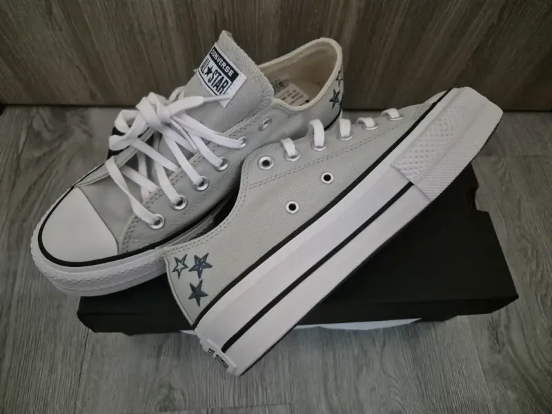 Zapatillas Converse grises clásicas ( sin uso) - 2