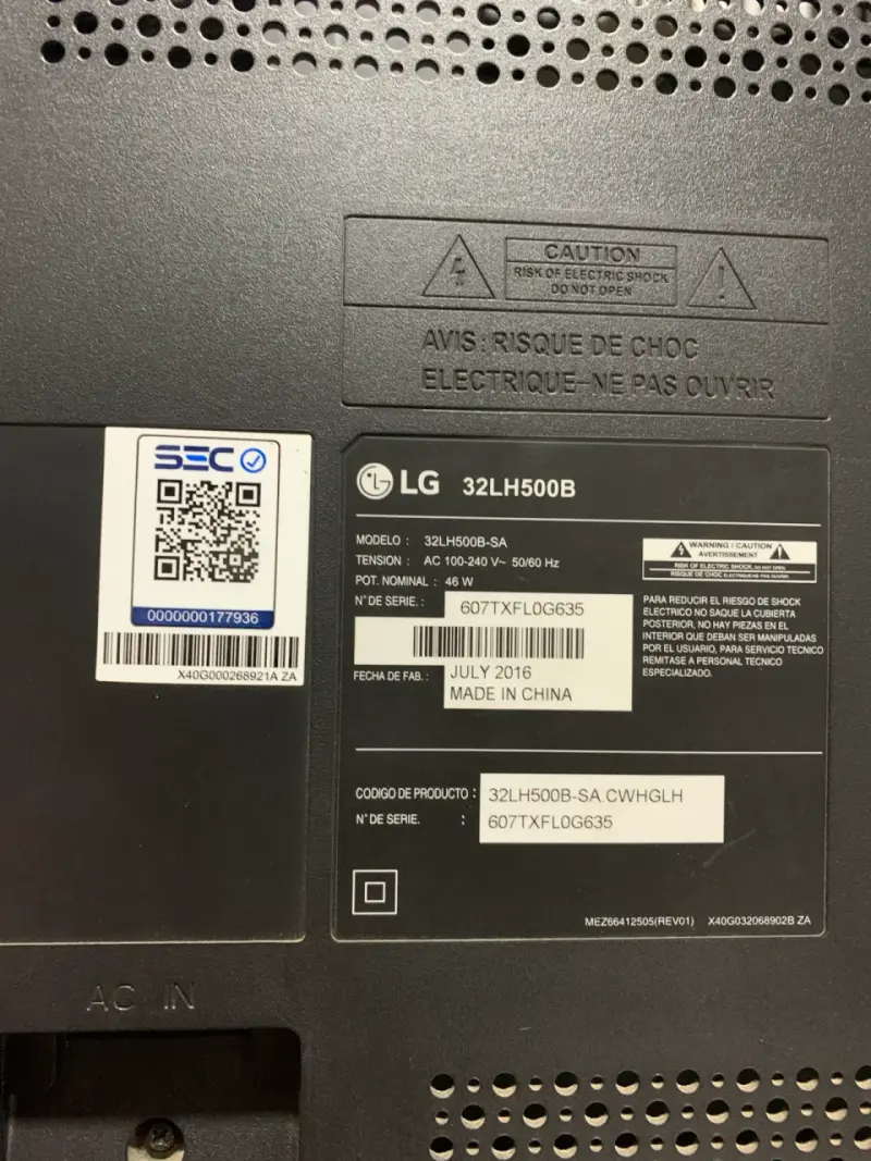 Televisor LG pantalla plana - 5