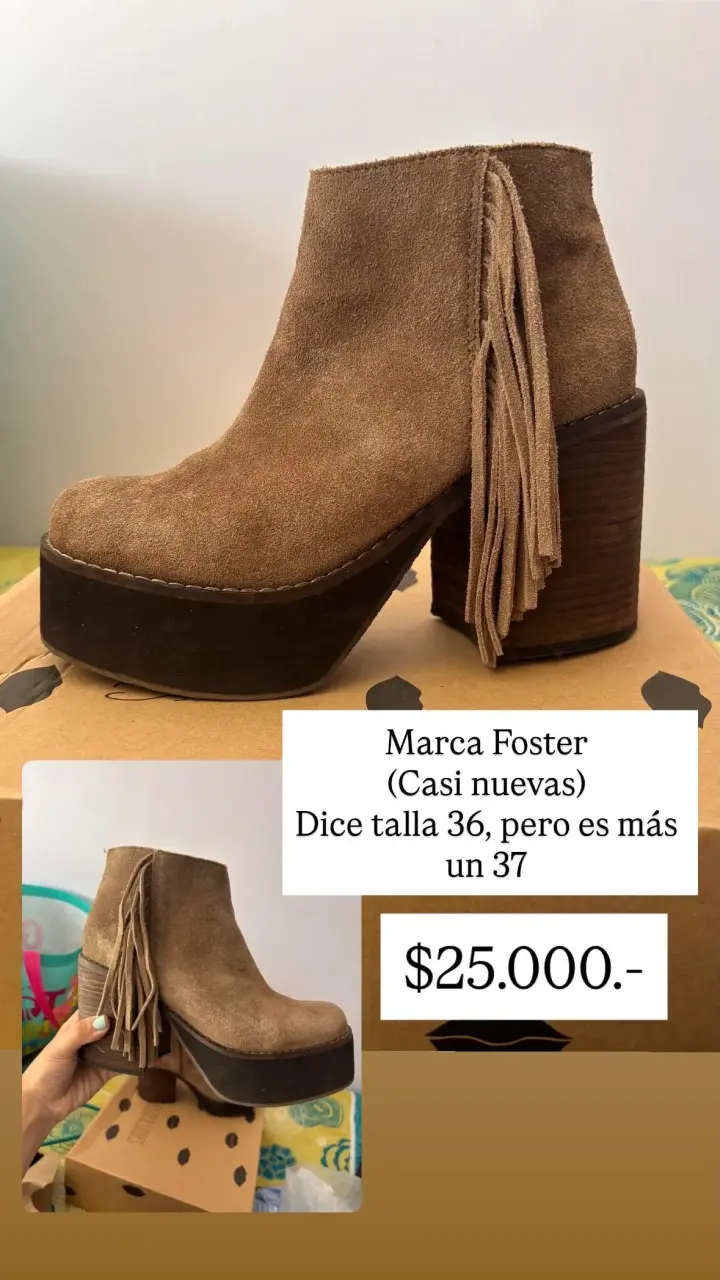 Botin de gamuza marca foster - 3