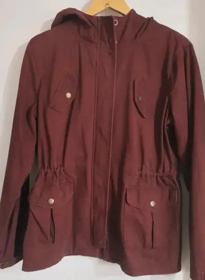 Chaqueta de entretiempo burdeos - miniatura 1