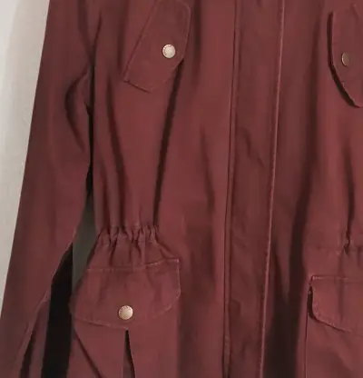 Chaqueta de entretiempo burdeos - miniatura 2