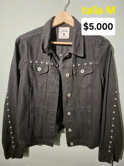 Chaqueta Sybilla negra con tachas talla M - miniatura 1