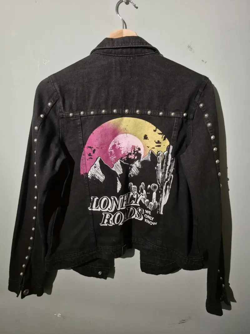 Chaqueta Sybilla negra con tachas talla M - 2