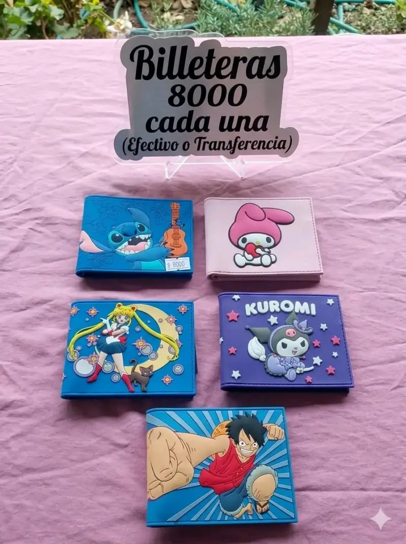 Billetera con diseño animado