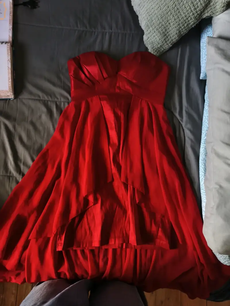 Vestido rojo de fiesta - 3