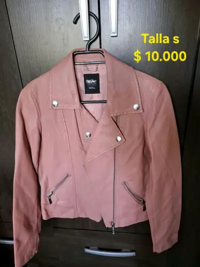 Chaqueta de cuero Mossimo rosa talla S - miniatura 1