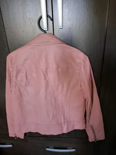 Chaqueta de cuero Mossimo rosa talla S - miniatura 3