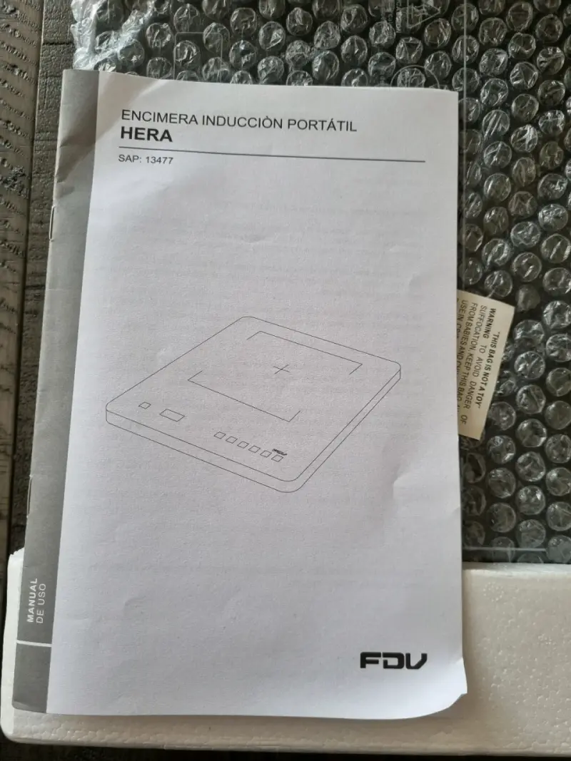 Encimera de inducción portátil FDV - 3