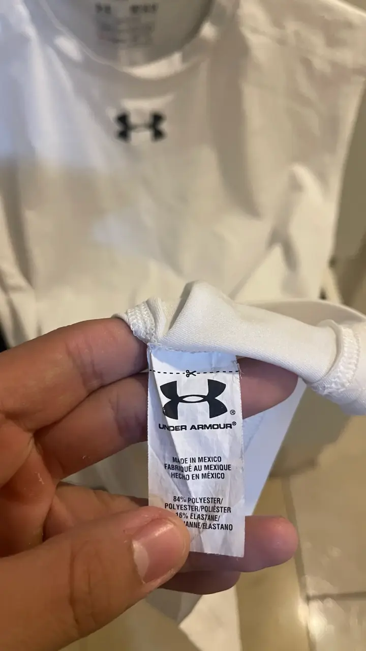 Polera under armour compresiva blanca talla M - 4